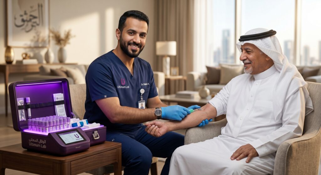 دليلك الشامل حول أفضل خدمة سحب العينات من المنزل لكبار السن في الرياض